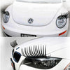 Cute 3D Automotive Car Headlights Eyelashes Sticker